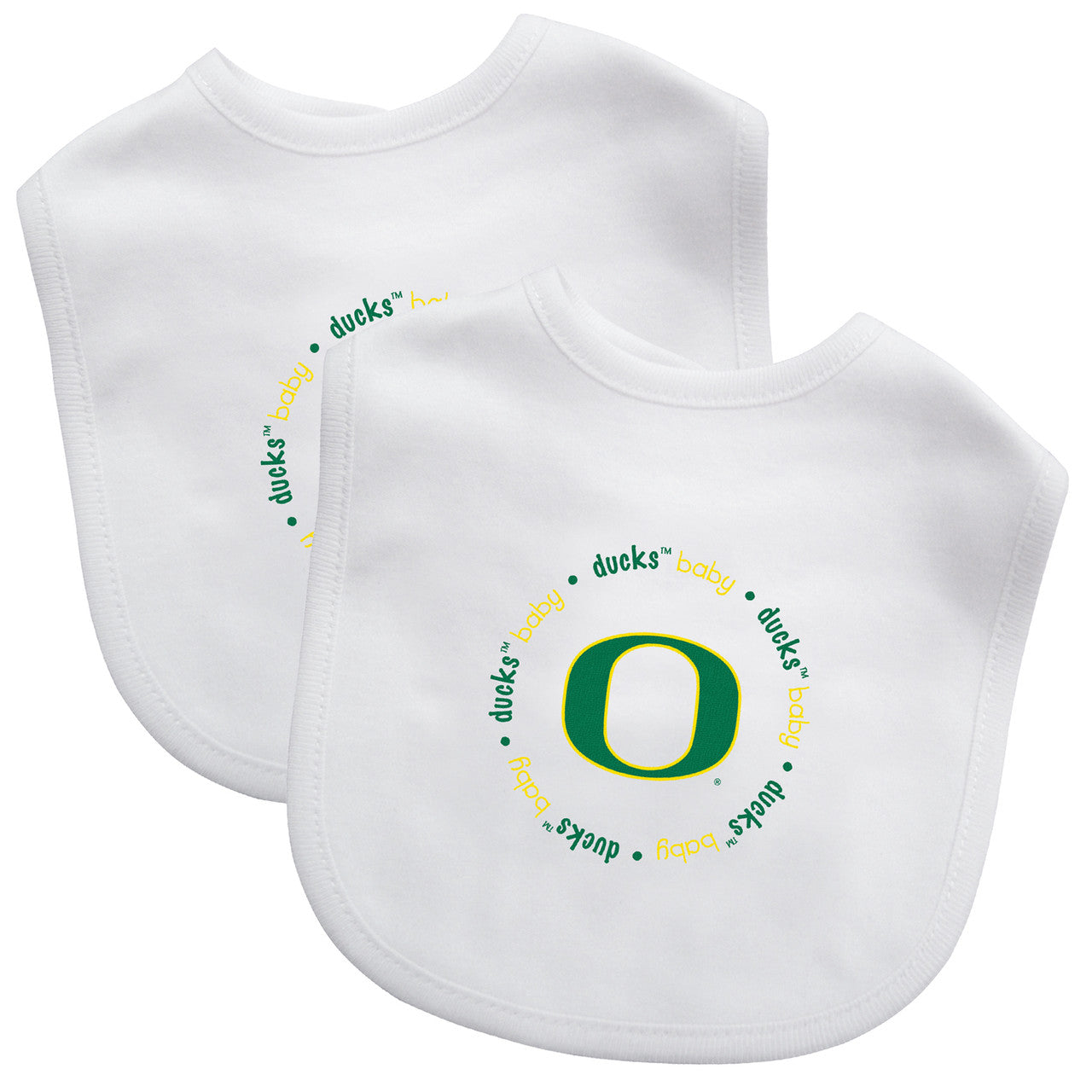 Masterpieces Puzzle Company Oregon Ducks 2 Pack Baby Bib Fan Gear NFL Oregon Ducks