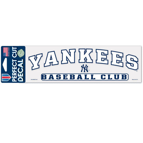 Wincraft New York Yankees Color Perfect Cut Decal 3x10 Fan Gear MLB New York Yankees