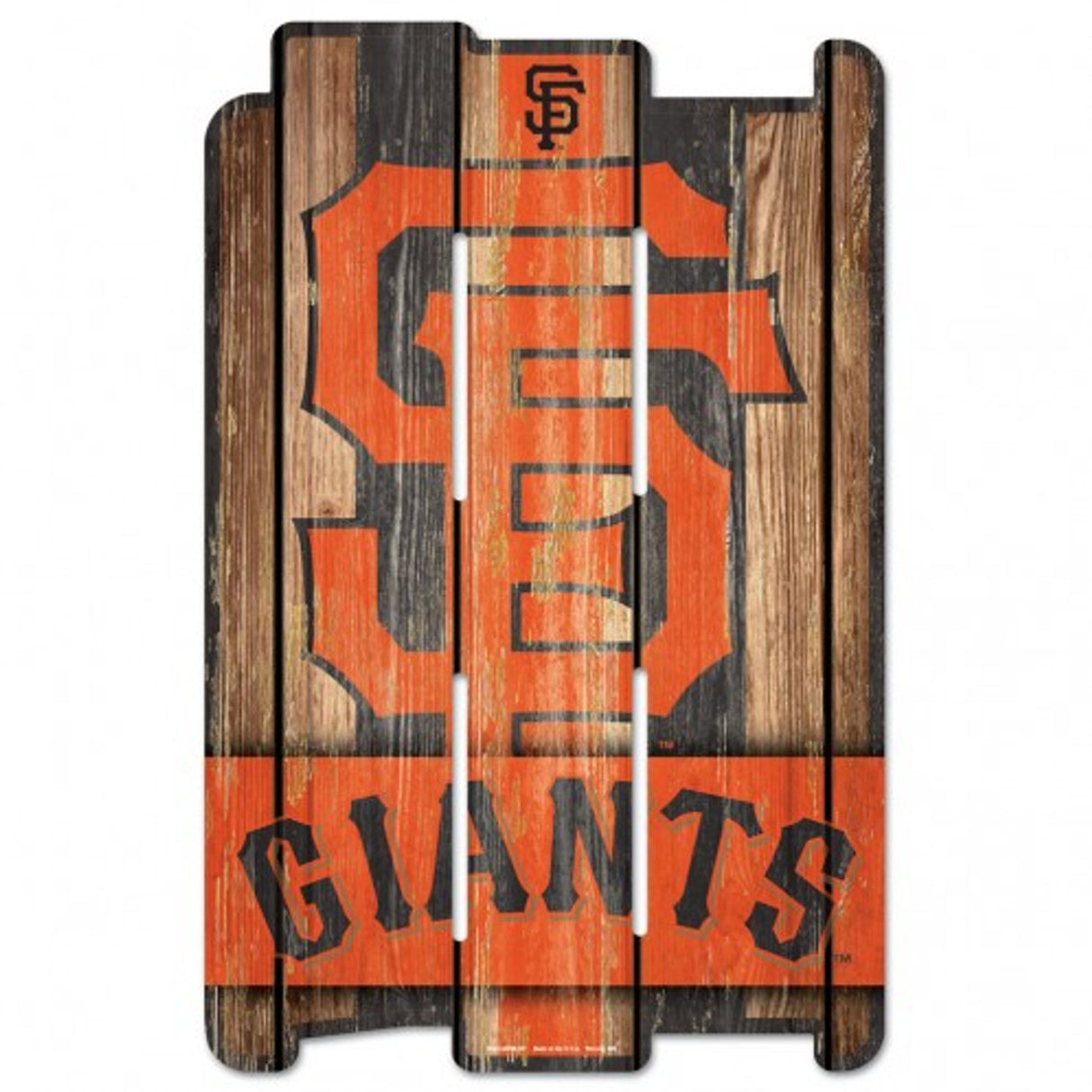 Wincraft San Francisco Giants Fence Style Wood Sign 11x17 Fan Gear MLB San Francisco Giants