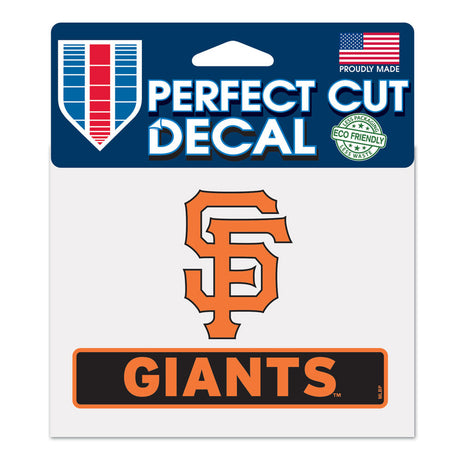 Wincraft San Francisco Giants Color Perfect Cut Decal 4.5x5.75 Fan Gear MLB San Francisco Giants
