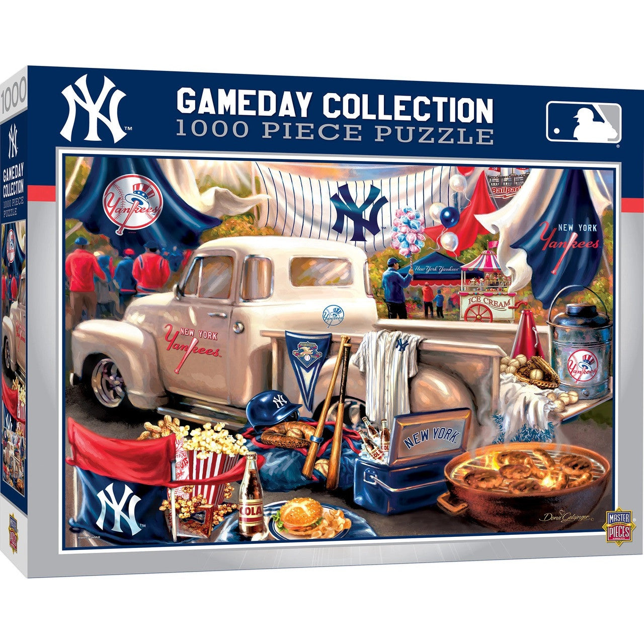 Masterpieces Puzzle Company New York Yankees Gameday Design 1000 Piece Puzzle Fan Gear MLB New York Yankees