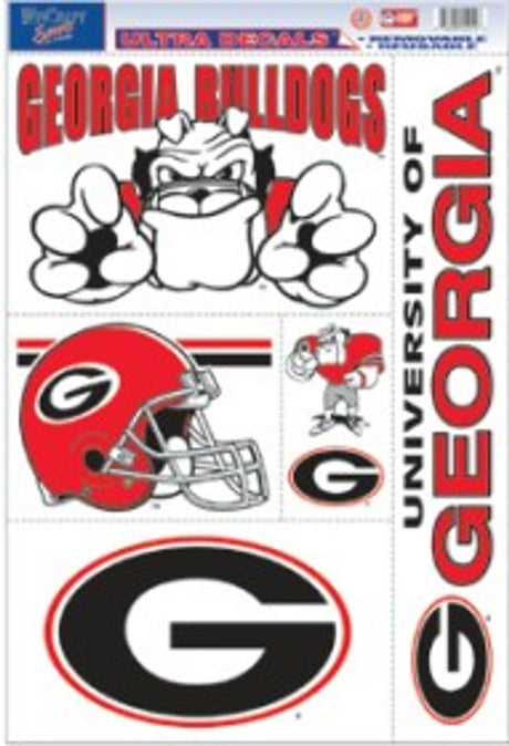Wincraft Georgia Bulldogs Ultra Decal 11x17 Fan Gear NCAA Georgia Bulldogs