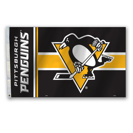 Fremont Die Pittsburgh Penguins Flag Style Banner 3x5 Fan Gear NHL Pittsburgh Penguins