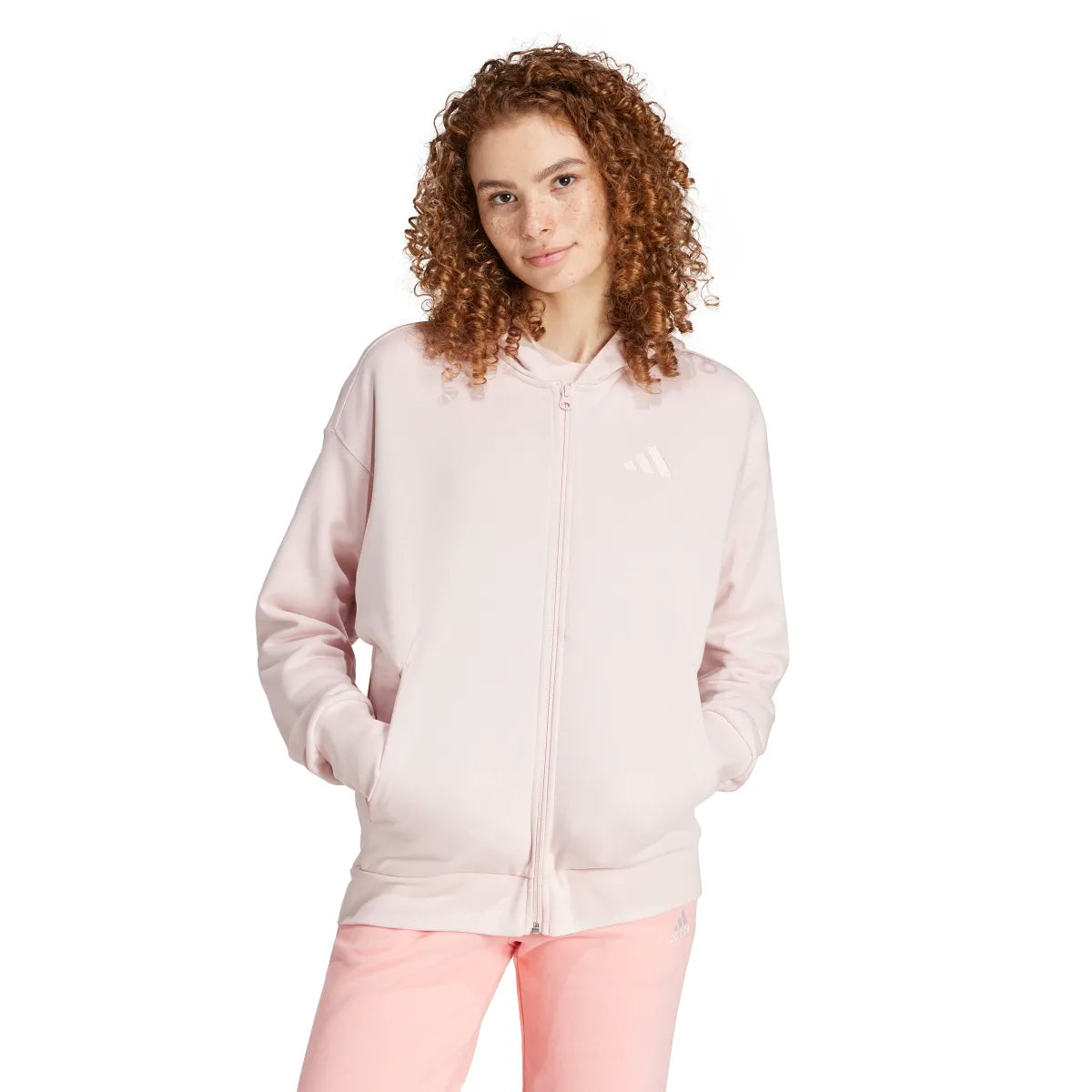 adidas Women's ALL SZN Fleece Full-Zip Hoodie Womens Apparel Sweatshirts & Fleece