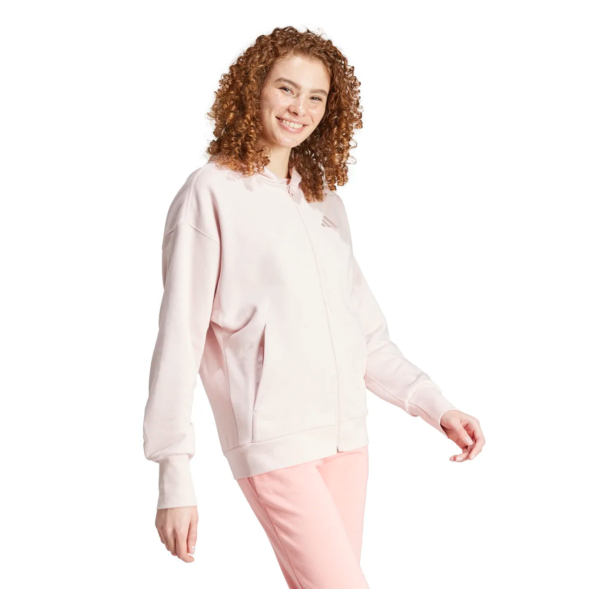 adidas Women's ALL SZN Fleece Full-Zip Hoodie Womens Apparel Sweatshirts & Fleece