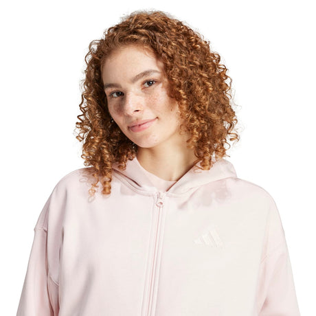 adidas Women's ALL SZN Fleece Full-Zip Hoodie Womens Apparel Sweatshirts & Fleece