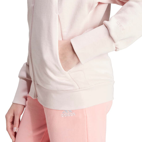 adidas Women's ALL SZN Fleece Full-Zip Hoodie Womens Apparel Sweatshirts & Fleece