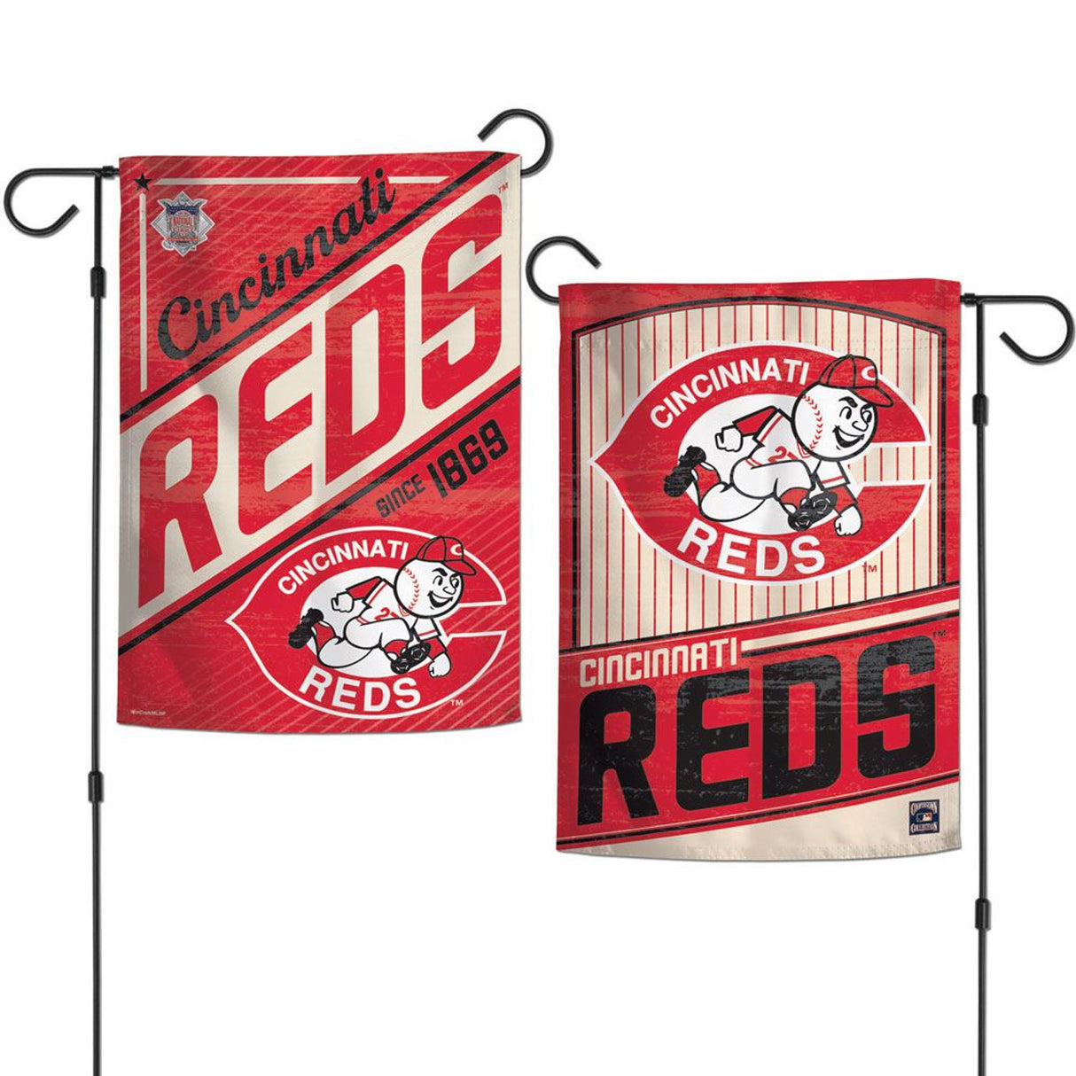 Wincraft Cincinnati Reds 2 Sided Garden Style Flag 12x18 Fan Gear MLB Cincinnati Reds