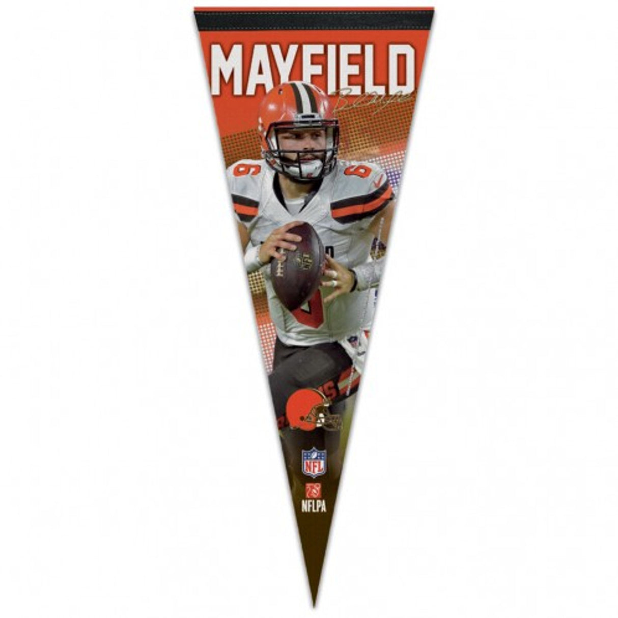 Wincraft Cleveland Browns Premium Style Baker Mayfield Design Pennant 12x30 - Special Order Fan Gear NFL Cleveland Browns