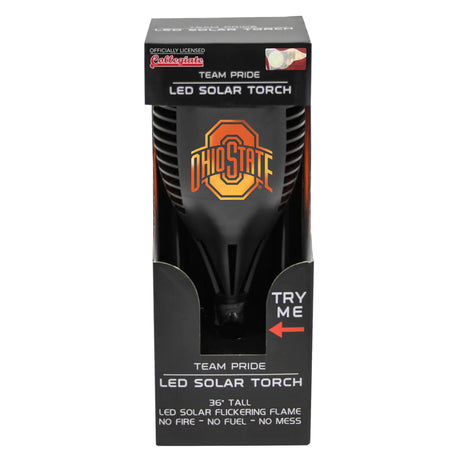 Sporticulture Ohio State Buckeyes LED Solar Torch Fan Gear NCAA Ohio State Buckeyes