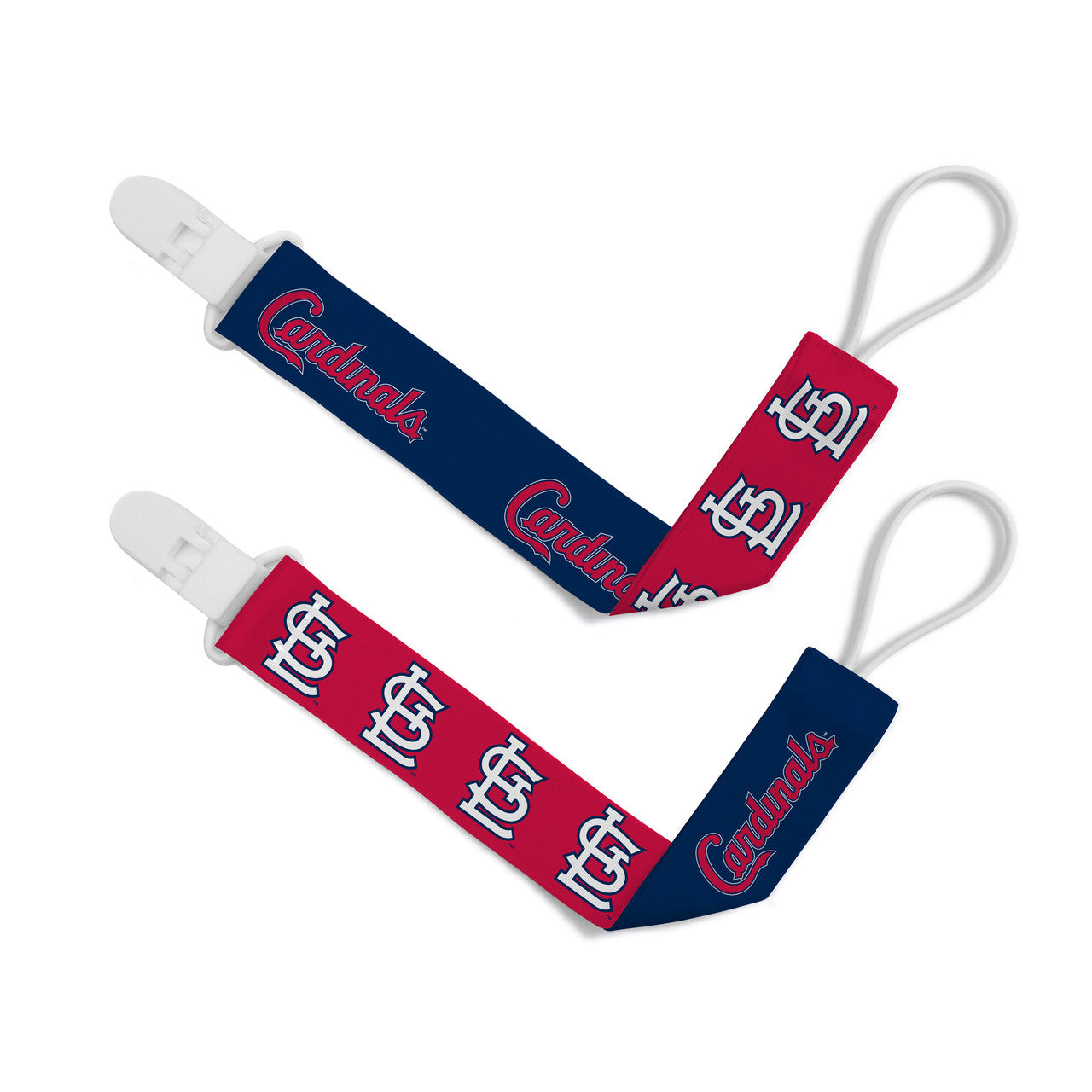 Masterpieces Puzzle Company St. Louis Cardinals 2 Pack Pacifier Clips Fan Gear MLB St. Louis Cardinals