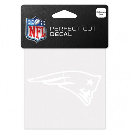 Wincraft New England Patriots White Perfect Cut Decal 4x4 Fan Gear NFL New England Patriots
