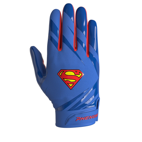 Phenom Elite Youth Superman Football Gloves - VPS5 Football Gloves Youth