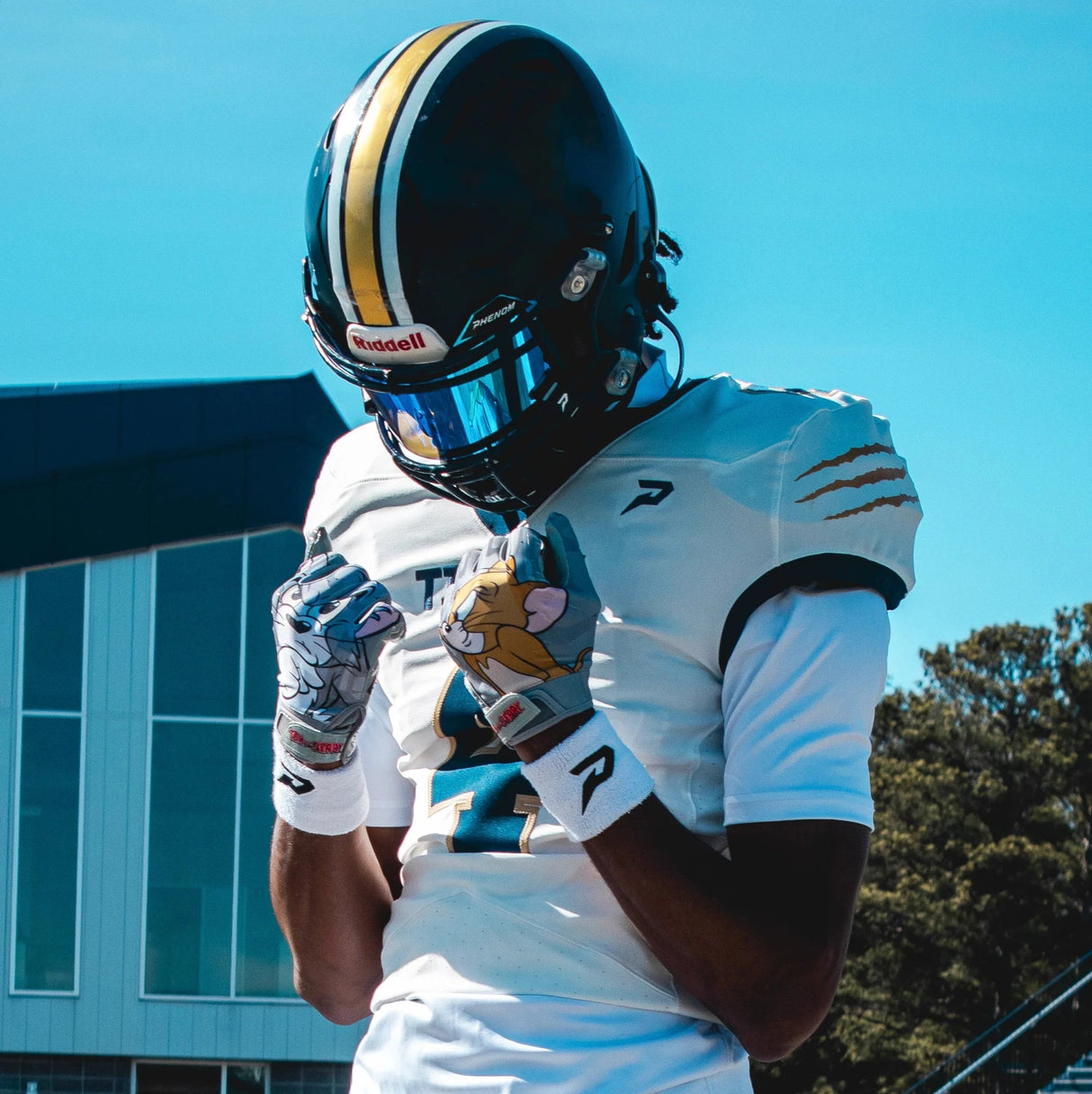 Phenom Elite Adult Tom and Jerry Football Gloves - VPS1 Football Gloves Adult