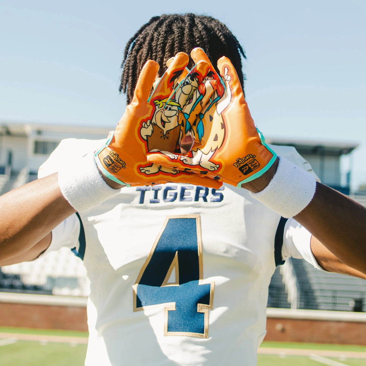 Phenom Elite Youth VPS5 Flintstones "Bedrock Blitz" Football Gloves Football Gloves Youth