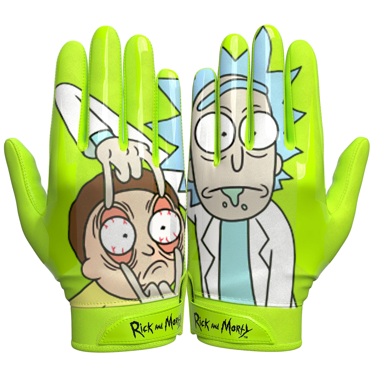 Phenom Elite Men's VPS1 Rick and Morty Football Gloves Football Gloves Adult