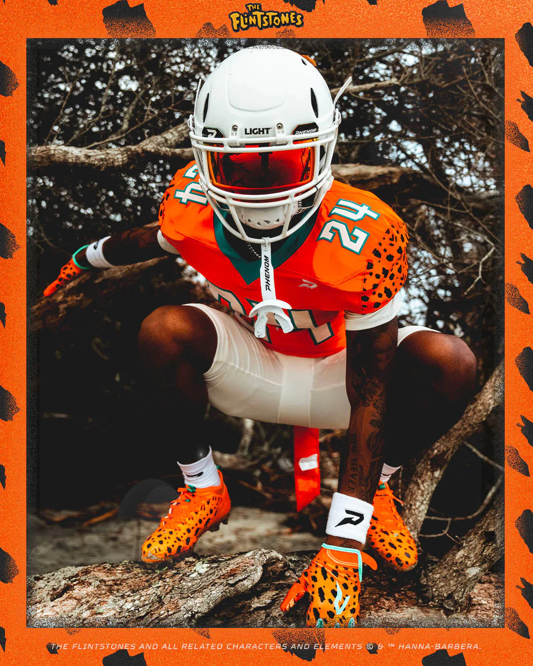 Phenom Elite Men's VPS5 Flintstones "Bedrock Blitz" Football Gloves Football Gloves Adult