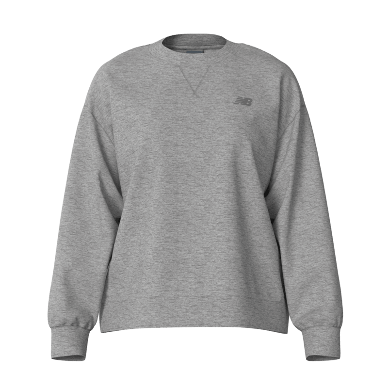 New Balance Women's Athletics French Terry Crew Womens Apparel Sweatshirts & Fleece