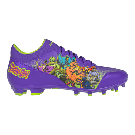 Phenom Elite Men's Scooby-Doo 'Unmasked' Purple Velocity 3.0 Football Cleats Football Footwear Adult