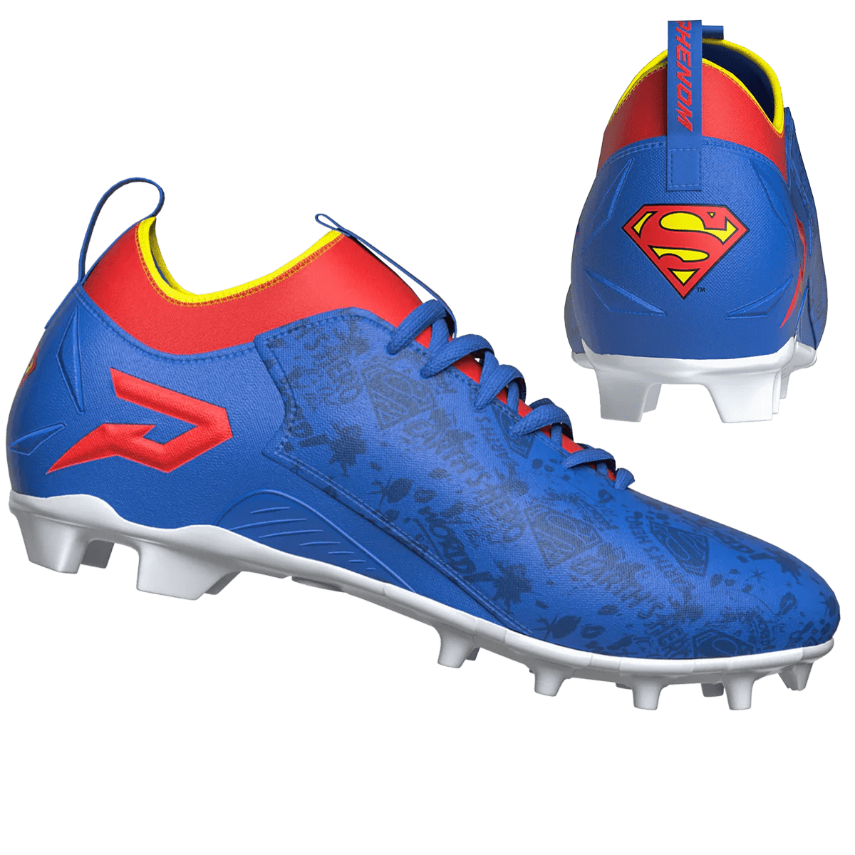 Phenom Elite Men's Superman Quantum Speed Football Cleats Football Footwear Adult