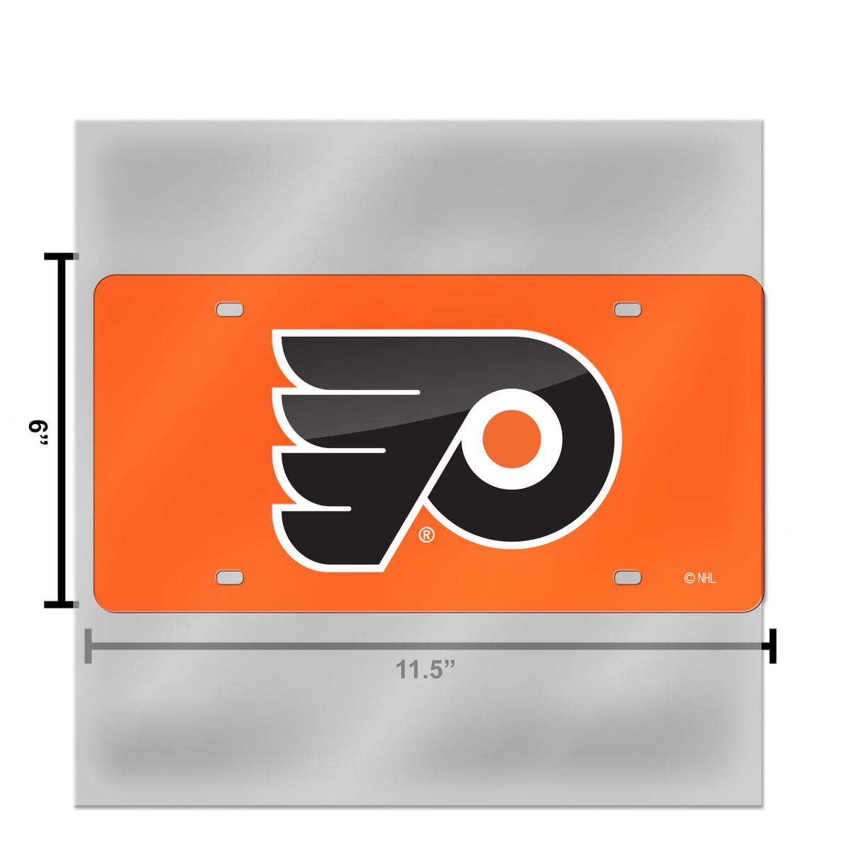 NHL Philadelphia Flyers Laser Cut Automobile Tag Fan Gear NHL Philadelphia Flyers