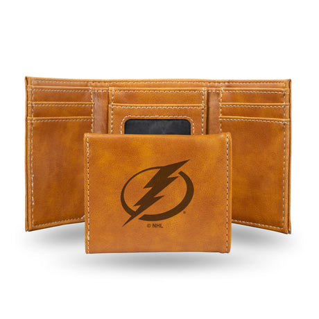 NHL Tampa Bay Lightning Laser Engraved Trifold Fan Gear NHL Tampa Bay Lightning