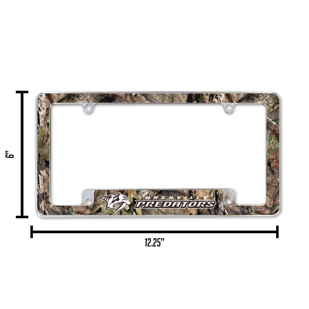 NHL Nashville Predators Chrome License Plate Frame Fan Gear NHL Nashville Predators