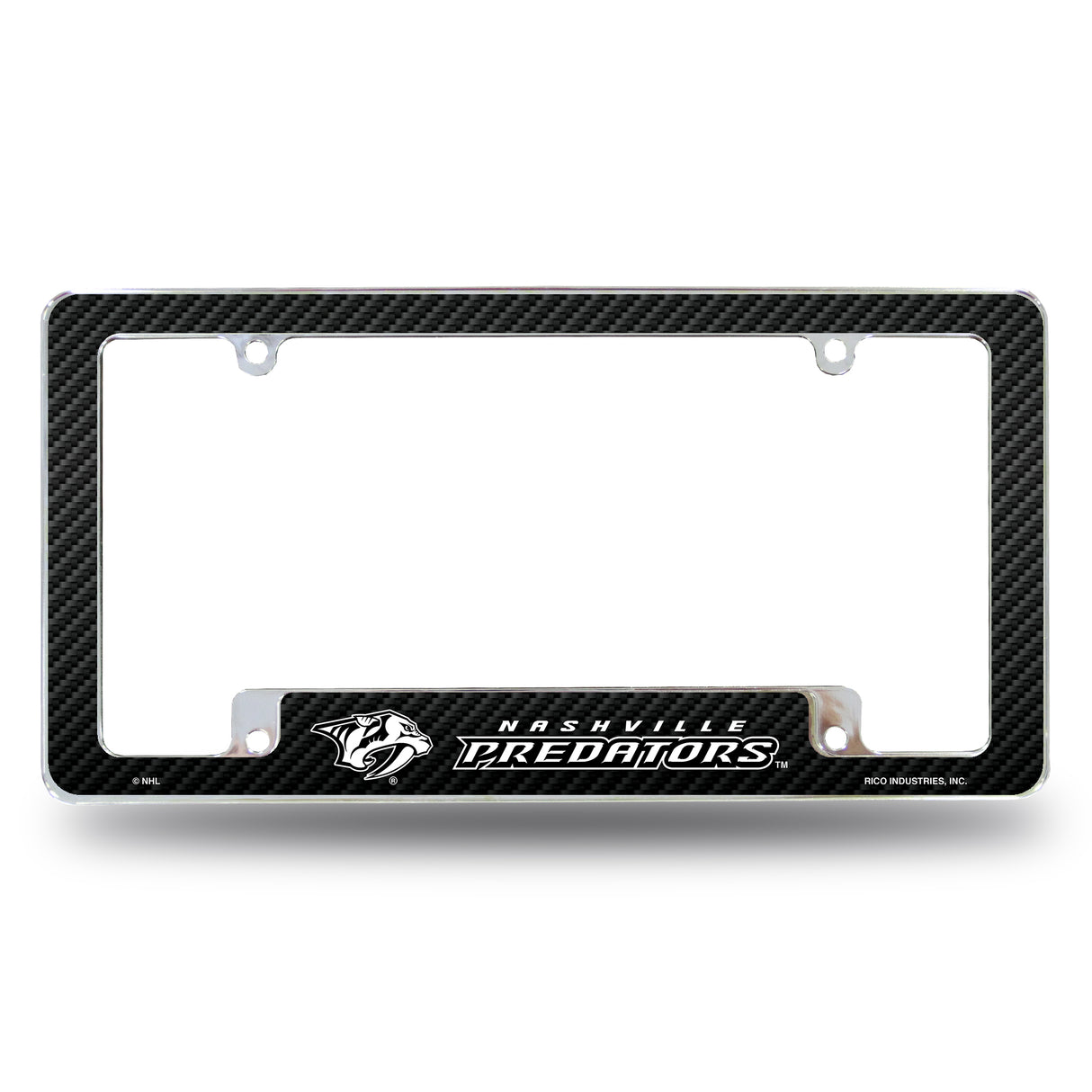 NHL Nashville Predators Chrome License Plate Frame Fan Gear NHL Nashville Predators