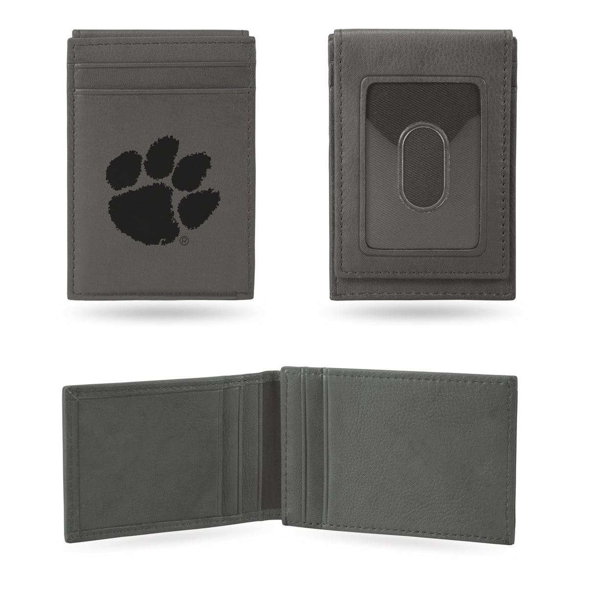 NCAA Clemson Tigers Laser Engraved Front Pocket Wallet Fan Gear NCAA Clemson Tigers