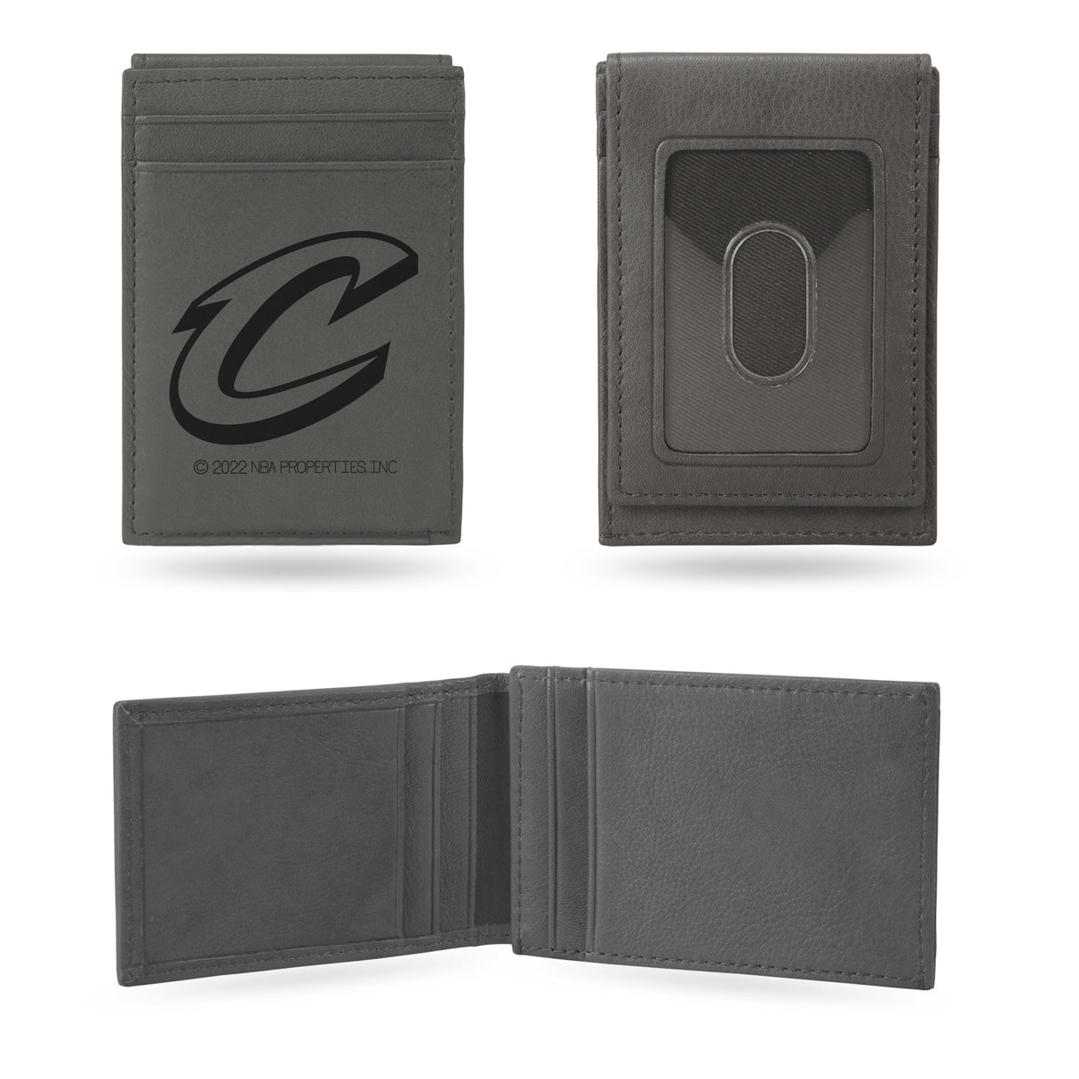 NBA Cleveland Cavaliers Laser Engraved Front Pocket Wallet Fan Gear NBA Cleveland Cavaliers