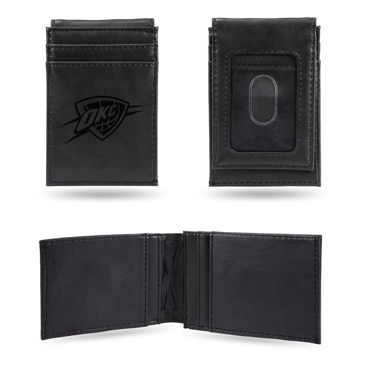NBA Oklahoma City Thunder Laser Engraved Front Pocket Wallet Fan Gear NBA Oklahoma City Thunder