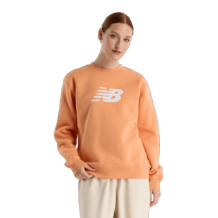 New Balance Women's Sport Fleece Logo Crew Womens Apparel Sweatshirts & Fleece