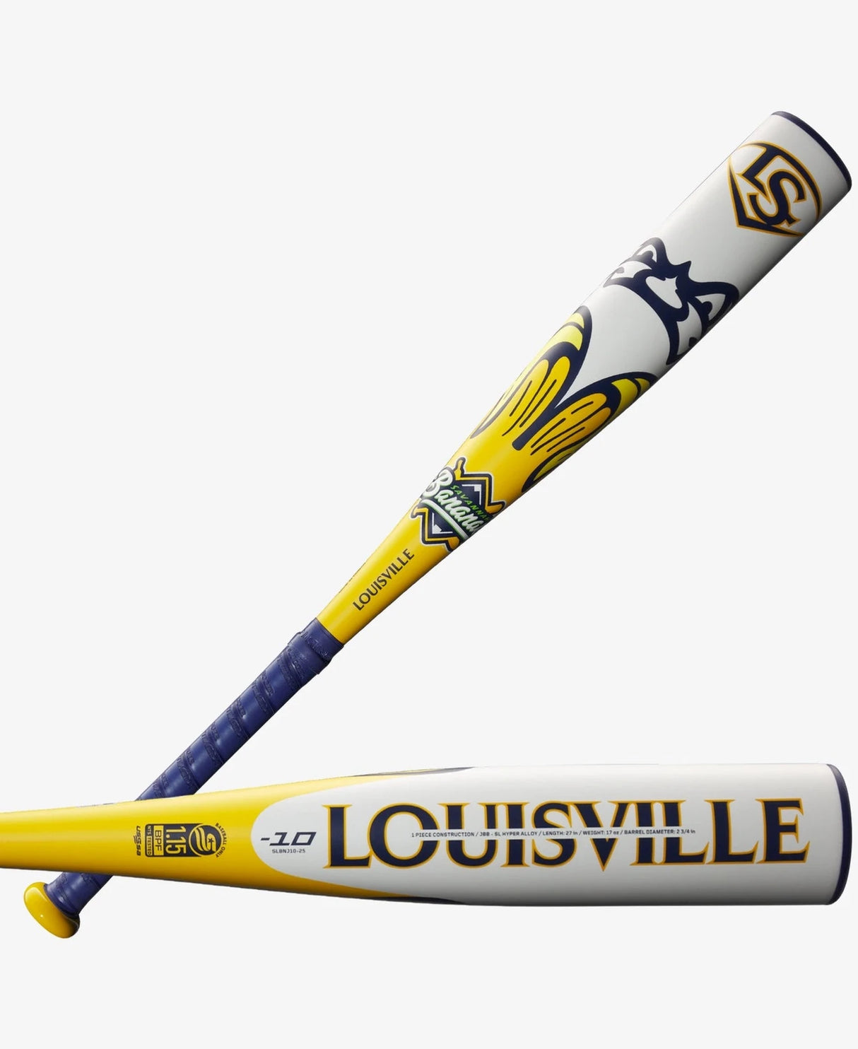 2025 Louisville Slugger Savannah Bananas Junior Big Barrel 2 3/4" -10 Senior League USSSA Baseball bat Baseball Bats All