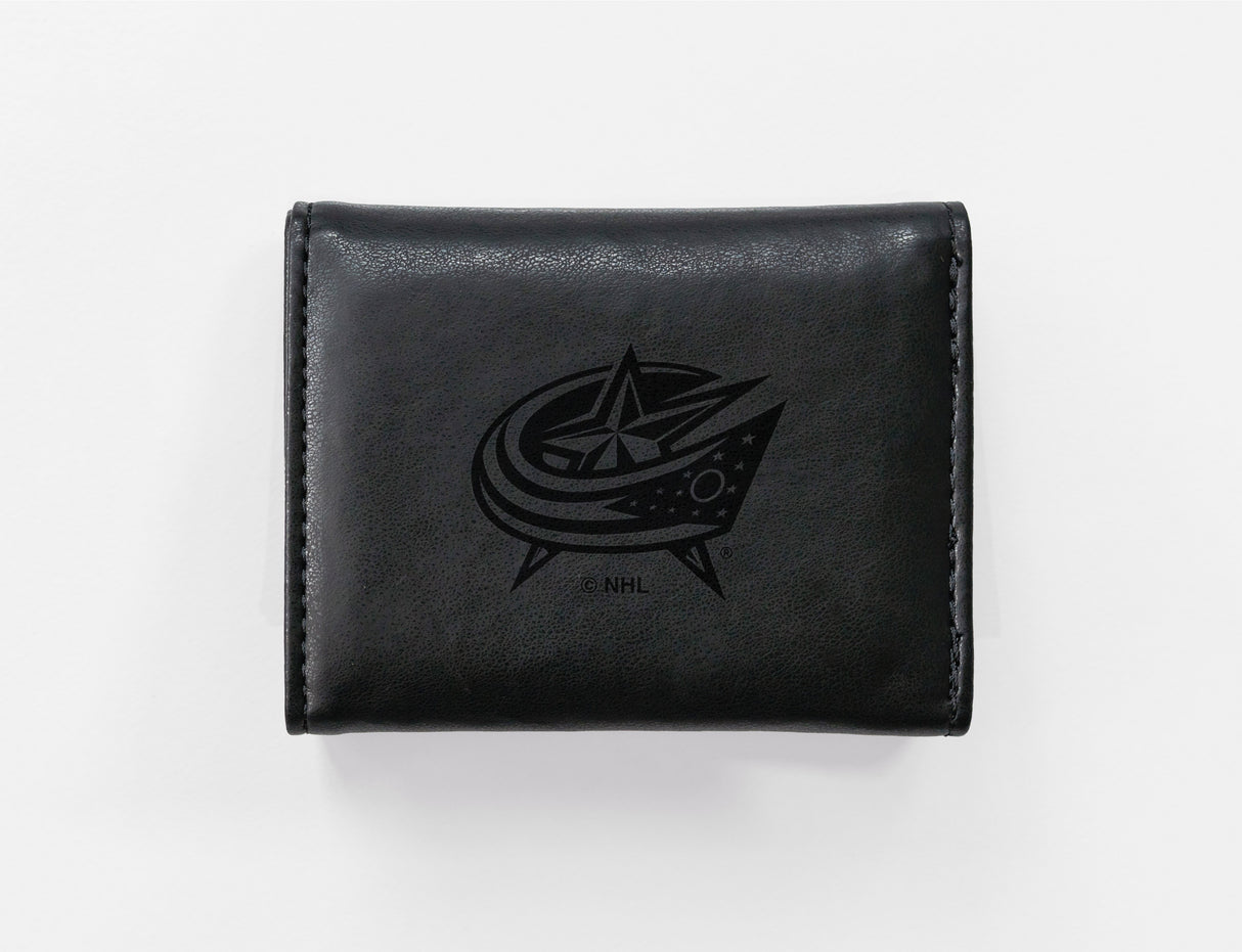 NHL Columbus Blue Jackets Laser Engraved Trifold Fan Gear NHL Columbus Blue Jackets