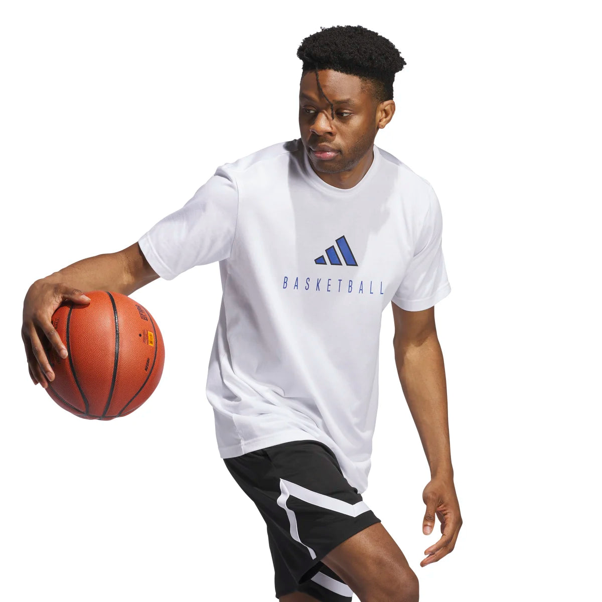 adidas Men's Basketball Performance Logo T-Shirt-5