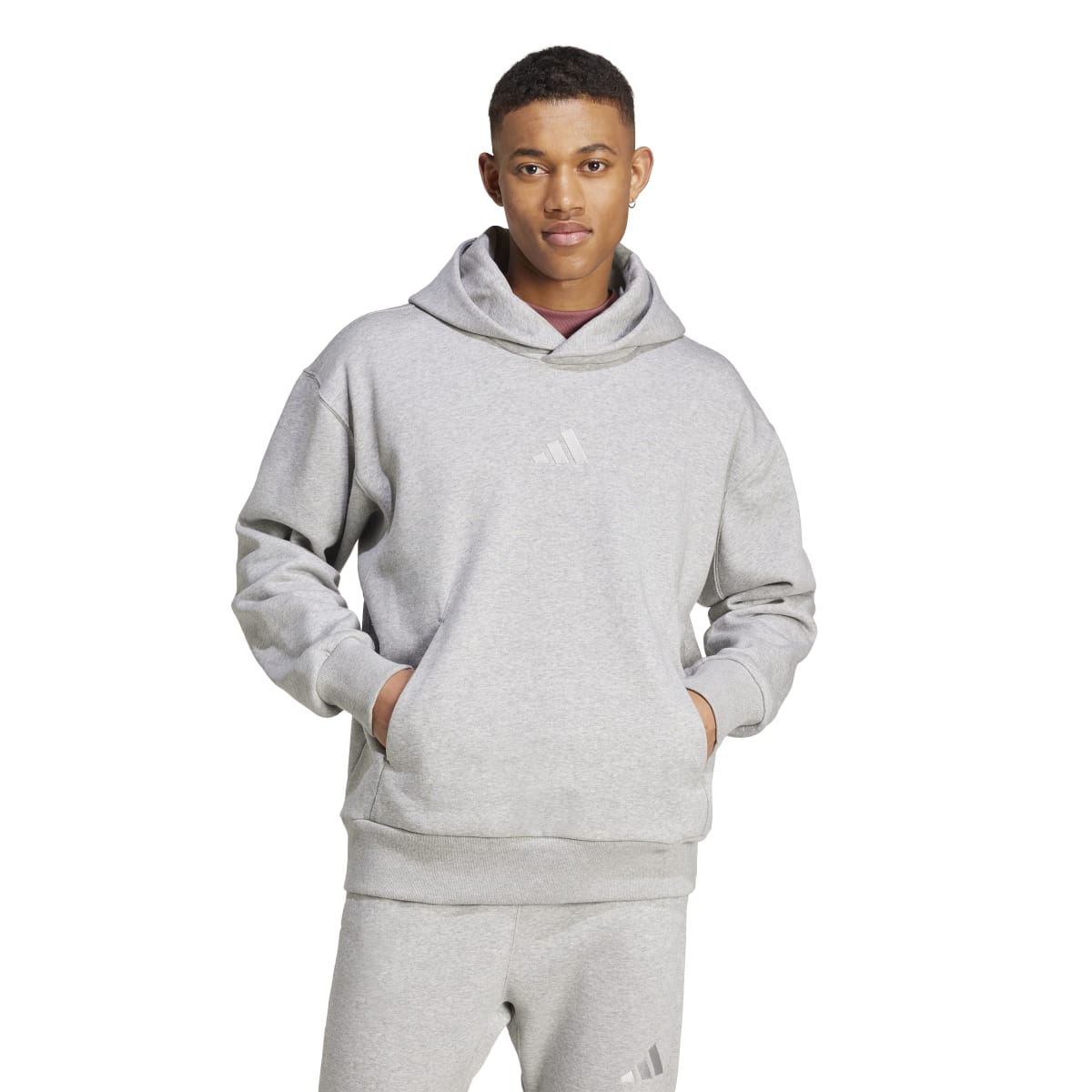 adidas Men's All SZN Fleece Hoodie Tall Mens Apparel Sweatshirts & Fleece