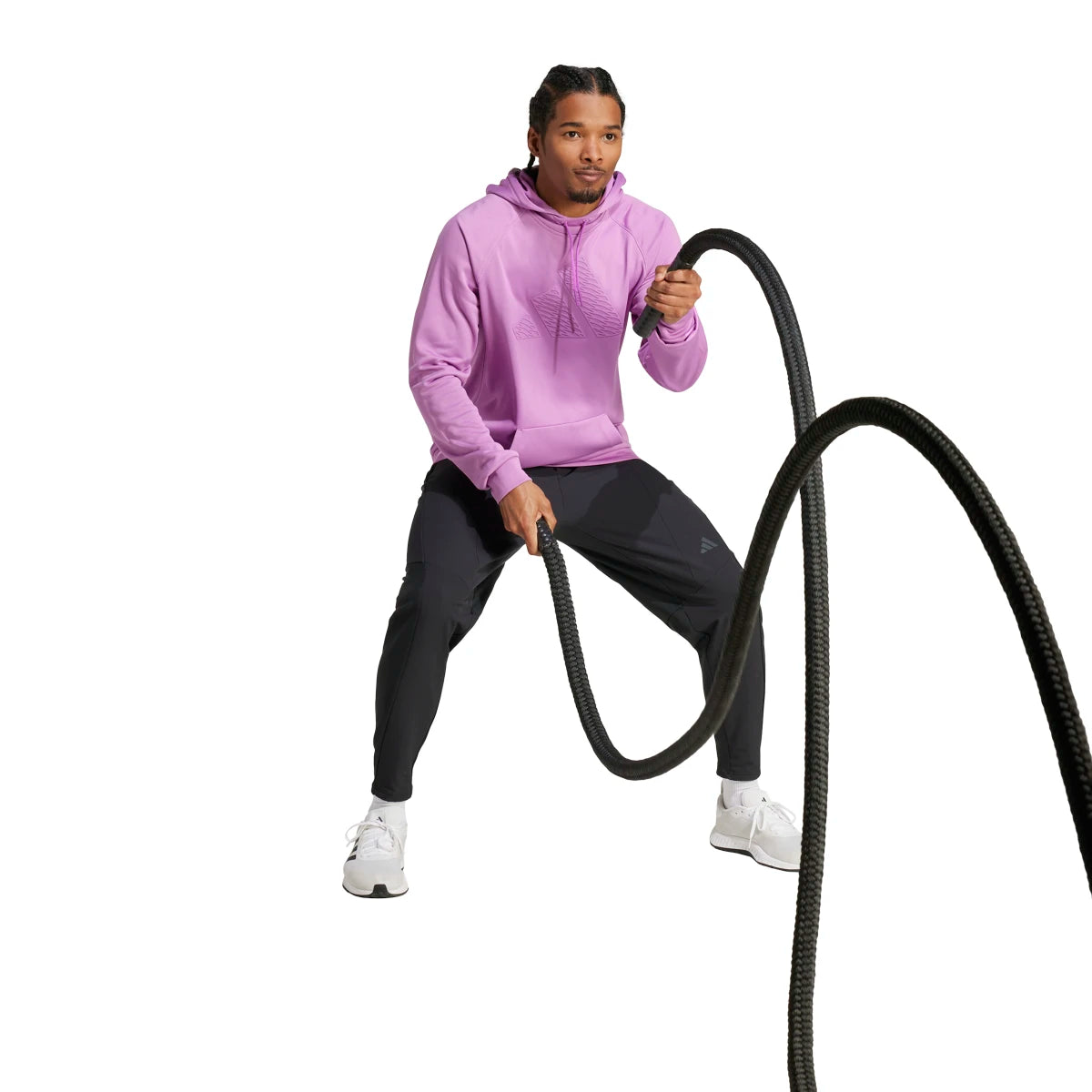 adidas Men's GG Big Logo Hoodie Mens Apparel Sweatshirts & Fleece