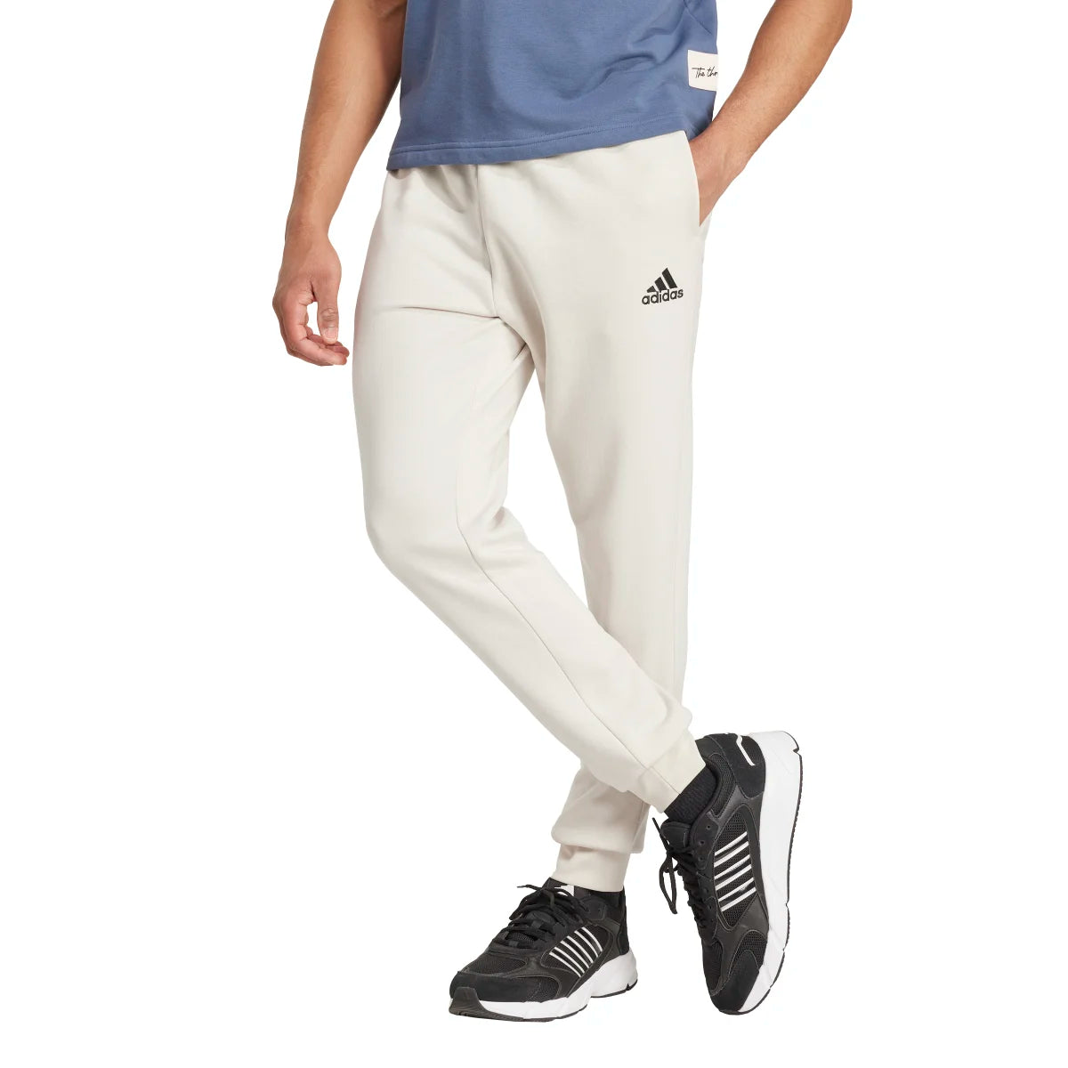 adidas Men's Essentials Fleece Regular Tapered Joggers (Tall)-2