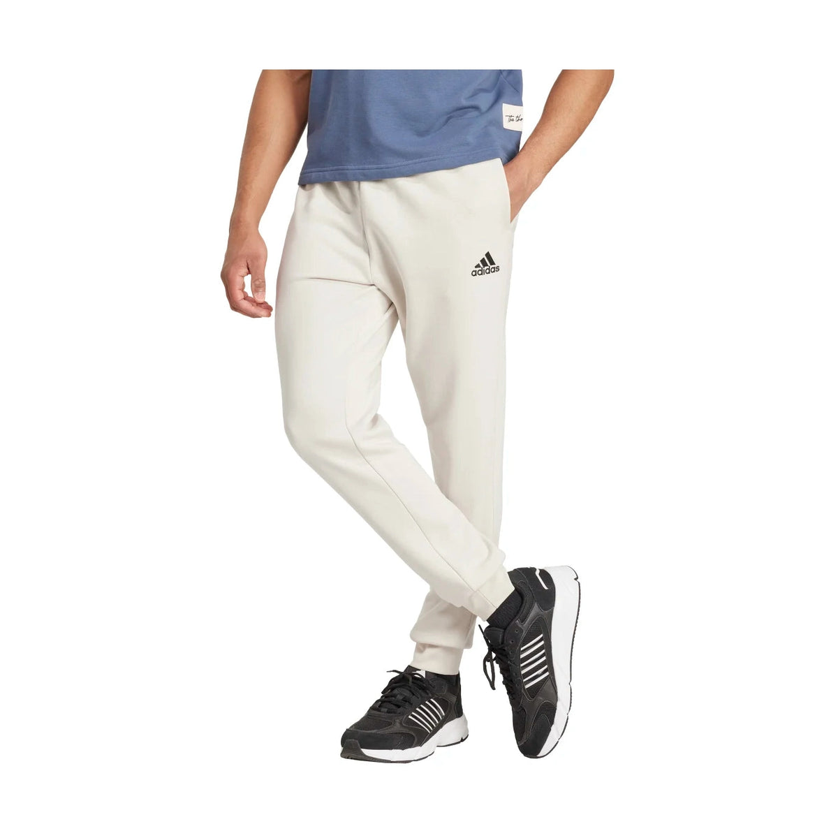 adidas Men's Essentials Fleece Regular Tapered Joggers (Tall)-2