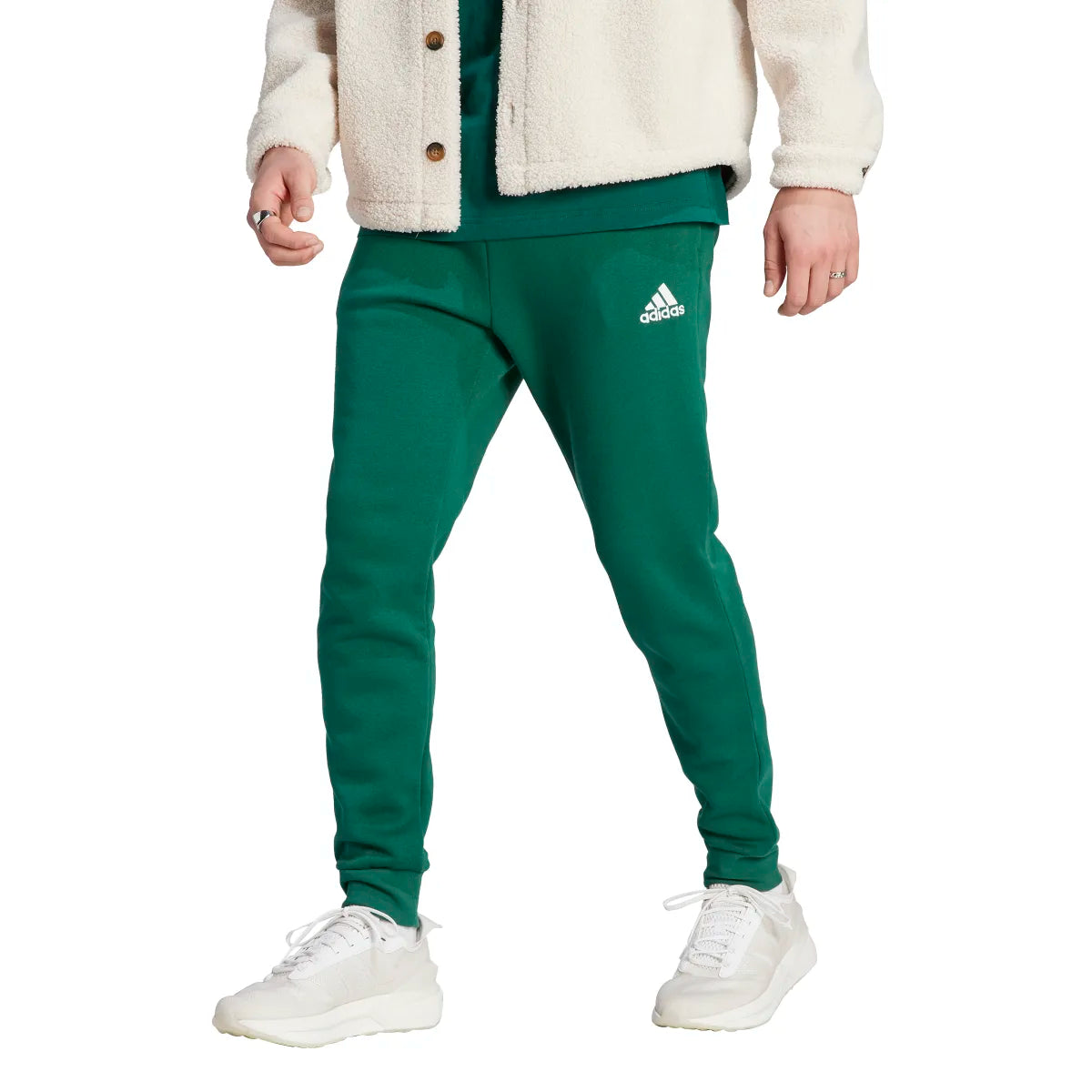 adidas Men's Essentials Fleece Regular Tapered Joggers (Tall)-2