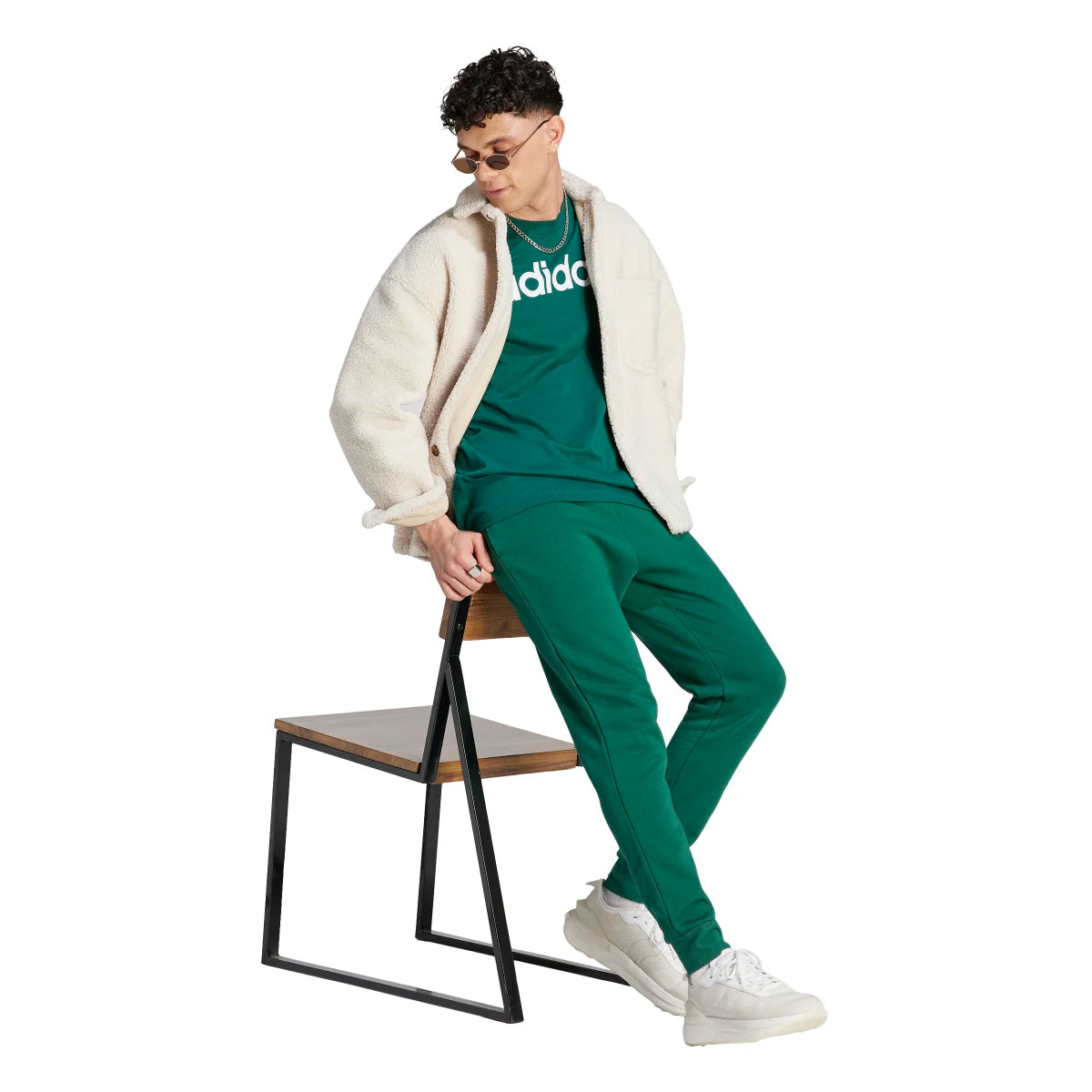 adidas Men's Essentials Fleece Regular Tapered Joggers (Tall)-4