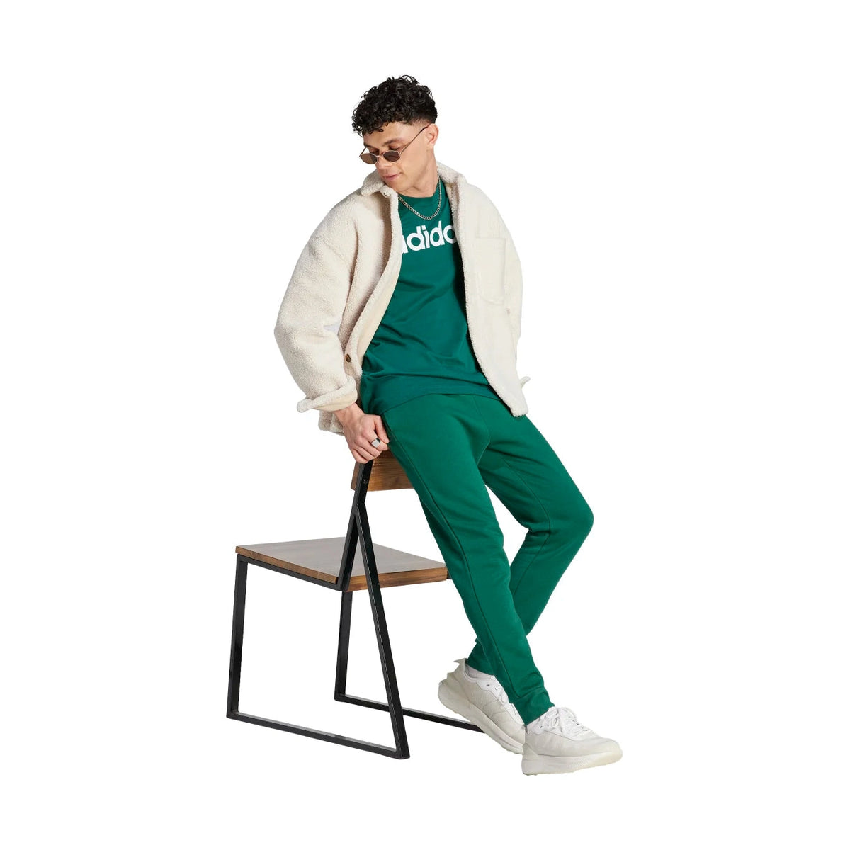 adidas Men's Essentials Fleece Regular Tapered Joggers (Tall)-4