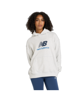 New Balance Women's Athletics French Terry Logo Hoodie Womens Apparel Sweatshirts & Fleece