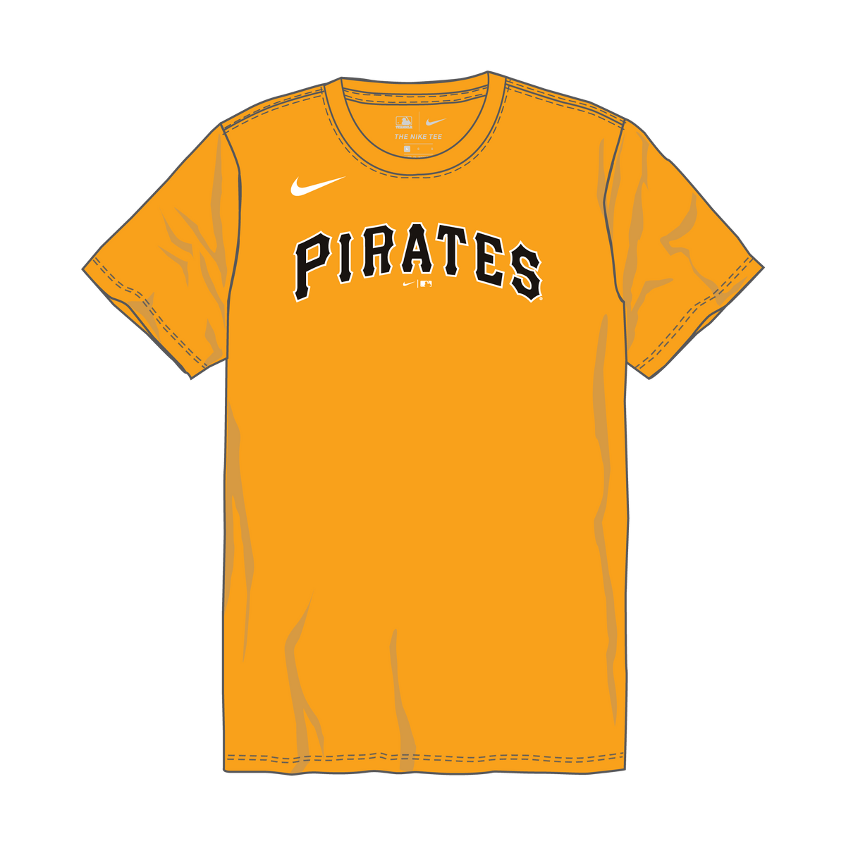 Nike Pittsburgh Pirates Youth Crew Neck Synthetic City Connect Tee