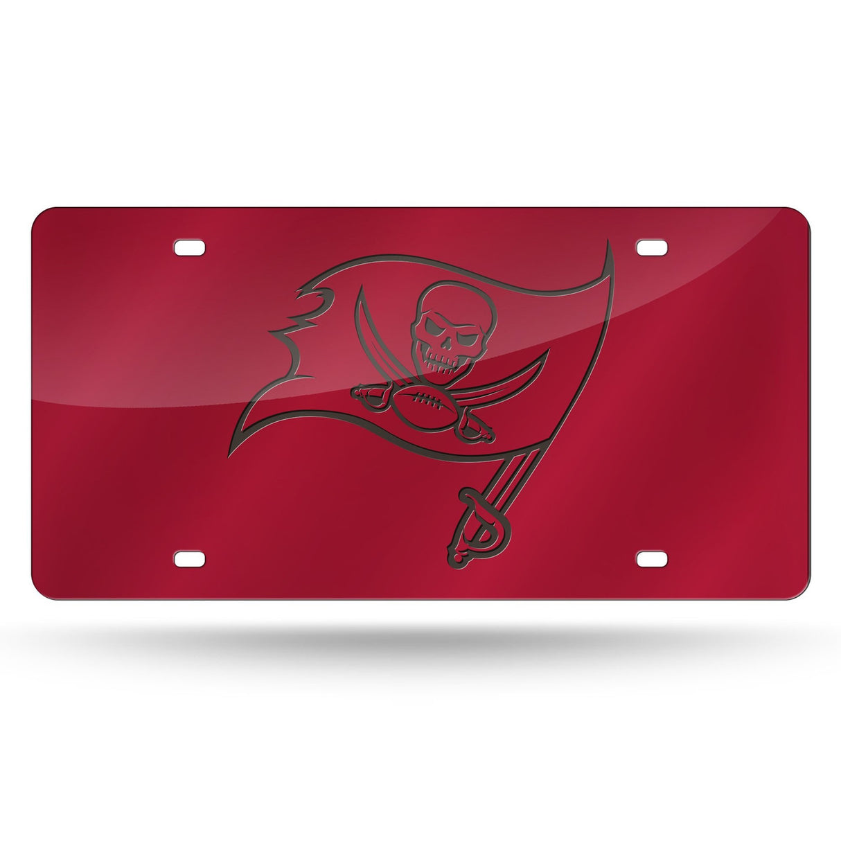 Rico Industries Tampa Bay Buccaneers Laser Cut Red License Plate Fan Gear NFL Tampa Bay Buccaneers