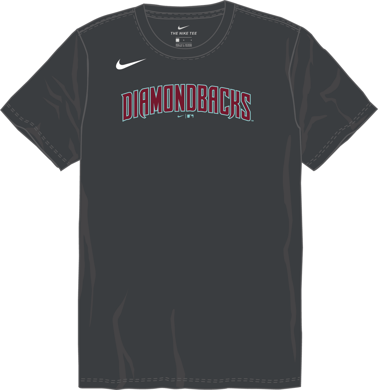 Nike Arizona Diamondbacks Youth Crew Neck Cotton Tee Fan Gear MLB Arizona Diamondbacks