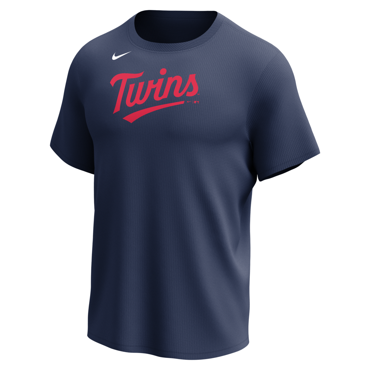 Nike Minnesota Twins Men's Crew Neck Synthetic Tee-1