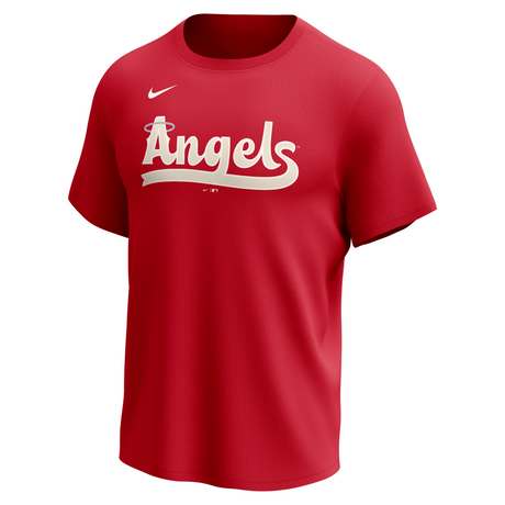Nike Los Angeles Angels Men's Crew Neck Synthetic City Connect Tee Fan Gear MLB Los Angeles Angels