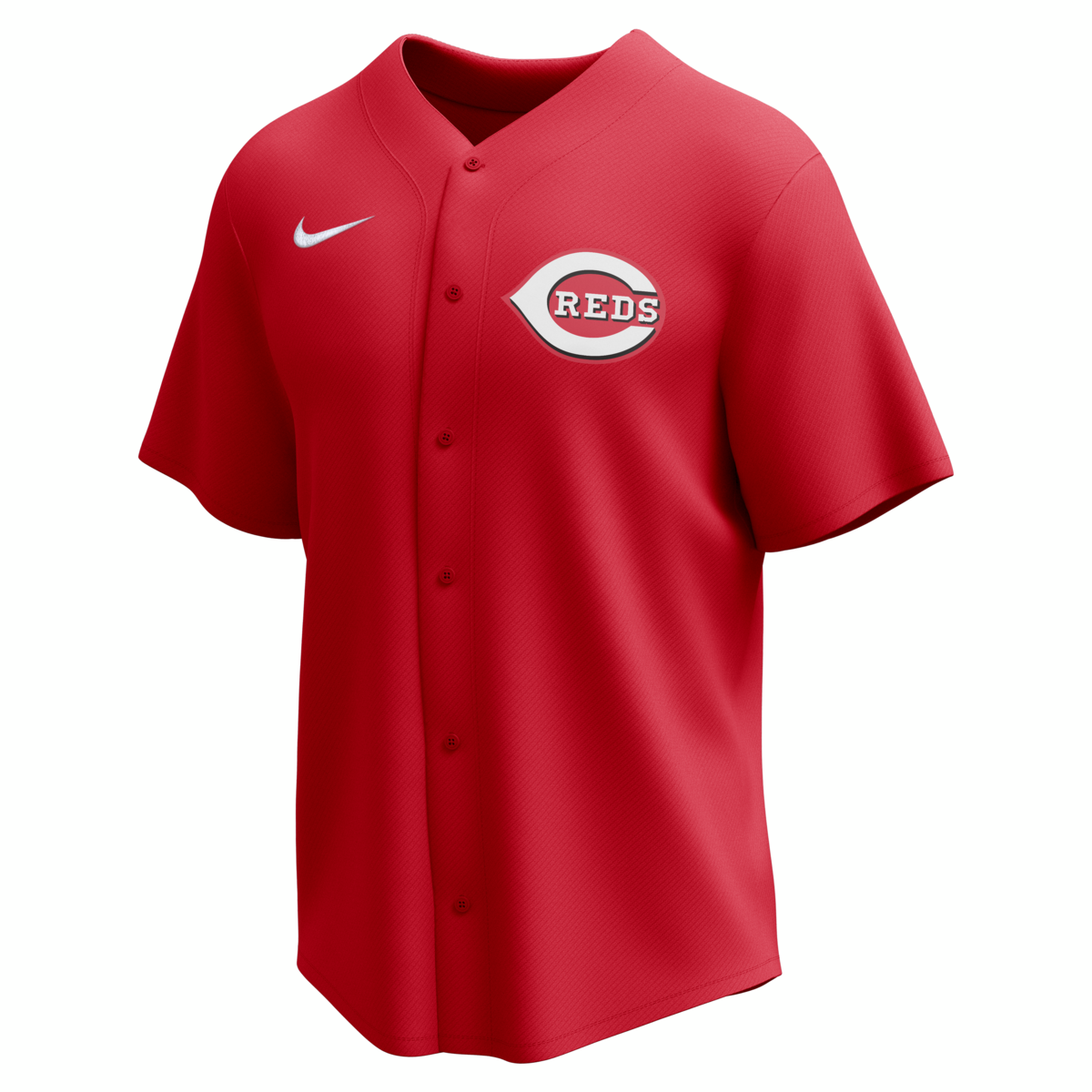 Nike Cincinnati Reds Adult Institutional Full Button Jersey-1