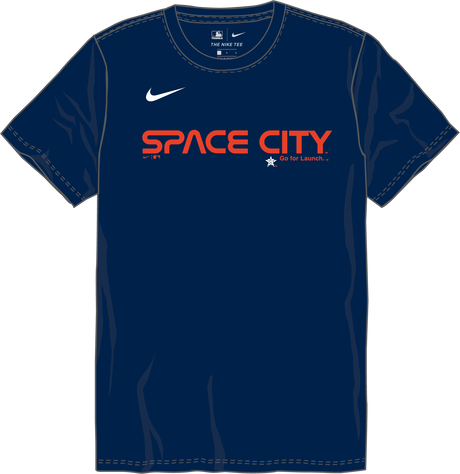 Nike Houston Astros Youth Institutional Short Sleeve Crew Neck Tee Fan Gear MLB Houston Astros